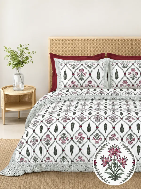 Floral_Printed__premium_King_Size_Bed_Sheet_Thread_Count_140_GSM_200
