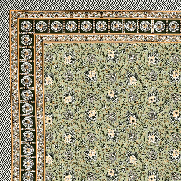 Green_Textile_Floral_Print_King_Size_Bedsheet