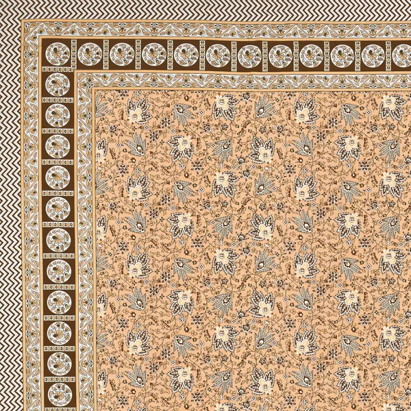 Orange_Floral_Print_King_Size_Bedsheet_Set