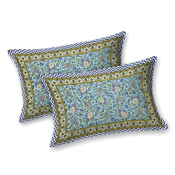 Blue_Floral_Print_King_Size_Bedsheet