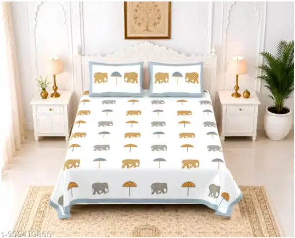Printed_Chhatri_Elephant_premium__Bed_Sheet_Set_Thread_Count_140_GSM_200