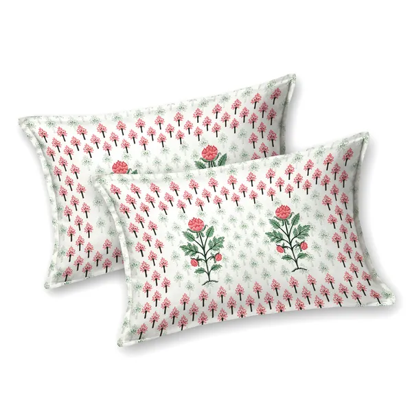 Pink_And_White_Floral_Print_King_Size_Bedsheet_Set