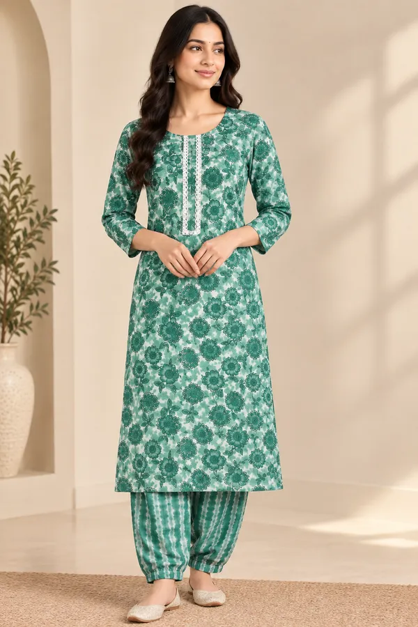 Printed_Cotton_2_peice_Kurti_set