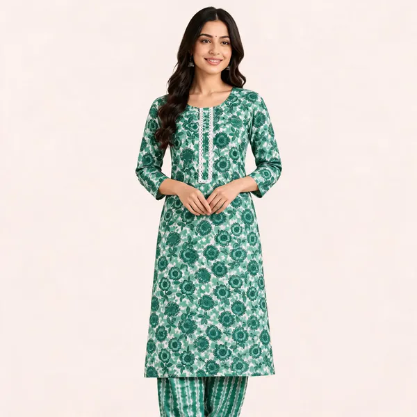 Printed_Cotton_2_peice_Kurti_set