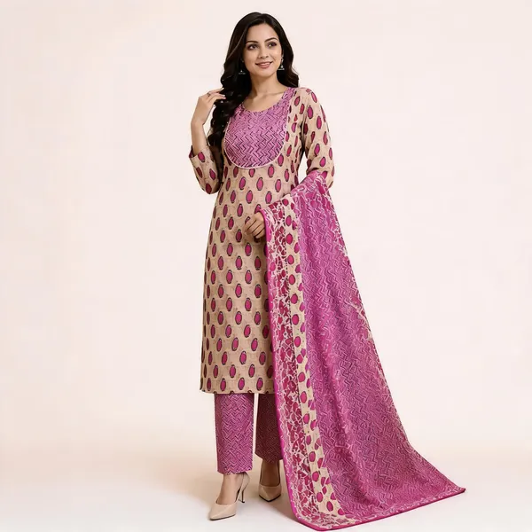 Beige_Printed_Straight_Fit_Kurta_Set_for_Women