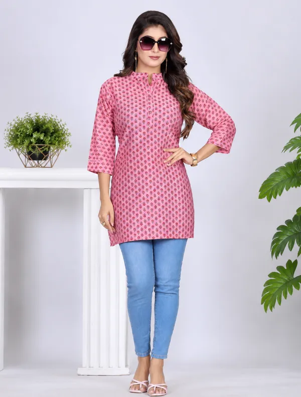 Pink_Printed_Straight_Kurti_for_Women