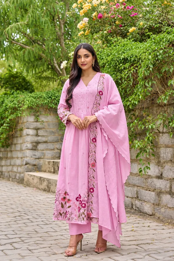Pink_Floral_Anarkali_Suit_Set_for_Women