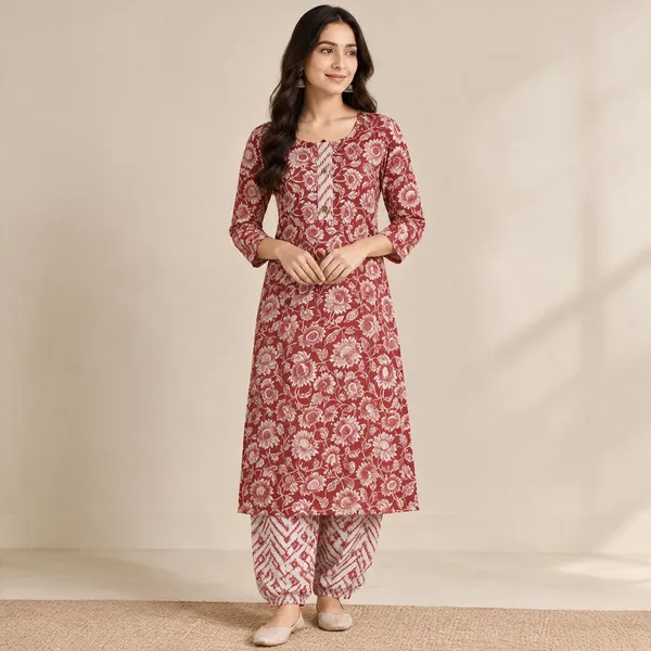 Printed_Cotton_2_peice_Kurti_set
