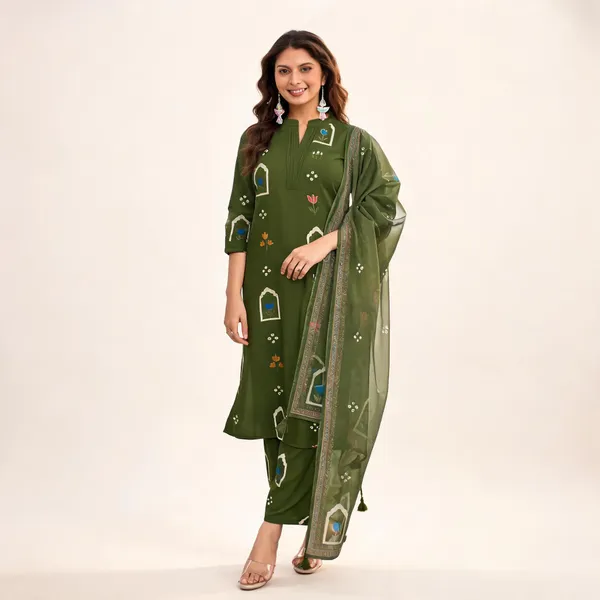 Green_Printed_Ethnic_Kurta_Set_for_Women