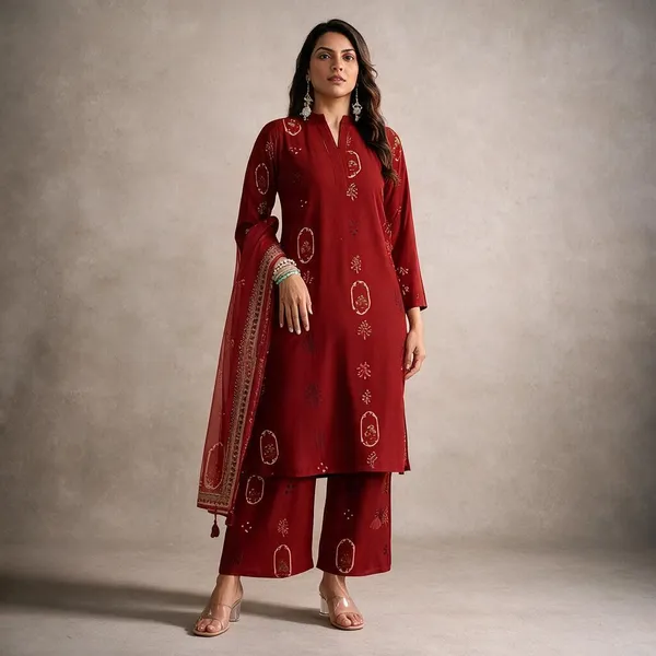 Red_Printed_Straight_Kurta_Set_for_Women