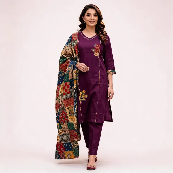 Purple_Printed_Straight_Kurta_Set_With_Dupatta_for_Women