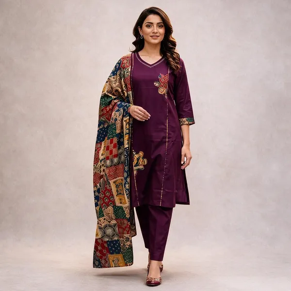 Purple_Printed_Straight_Kurta_Set_With_Dupatta_for_Women