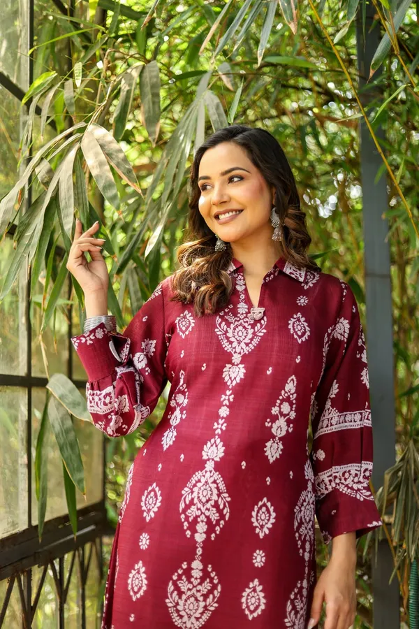 Maroon_Cotton-Silk_Straight_Floral_Printed_Kurta_Set_For_Women