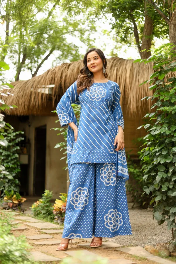 Sky_Blue_Cotton-Silk_Straight_Printed_Palazzo_Kurta_Set_For_Women