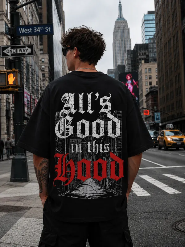 Black_Cotton_Oversized_Gothic_Graphic_T-Shirt_For_Men