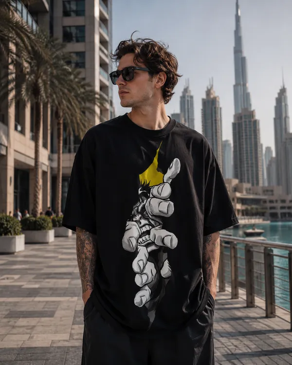 Black_Cotton_Oversized_Graphic_T-Shirt_For_Men