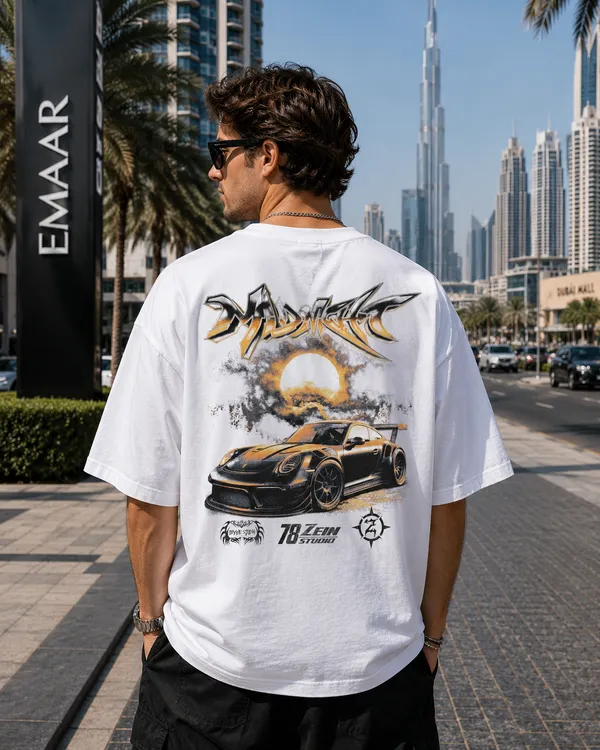 White_Cotton_Oversized_Streetwear_Graphic_T-Shirt_For_Men