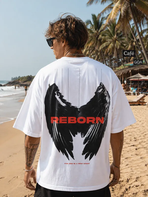 White_Cotton_Oversized_Wing_Graphic_T-Shirt_For_Men