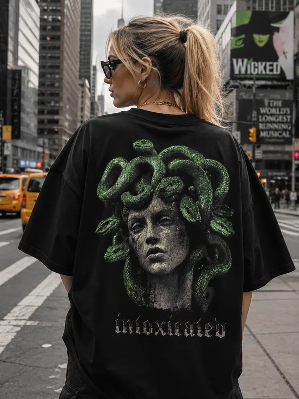 Black_Cotton_Oversized_Medusa_Graphic_T-Shirt_For_Women
