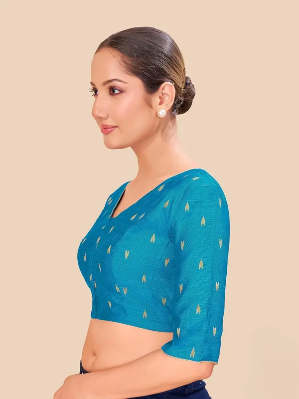 Women_Woven_Banarasi_Saree_Blouse