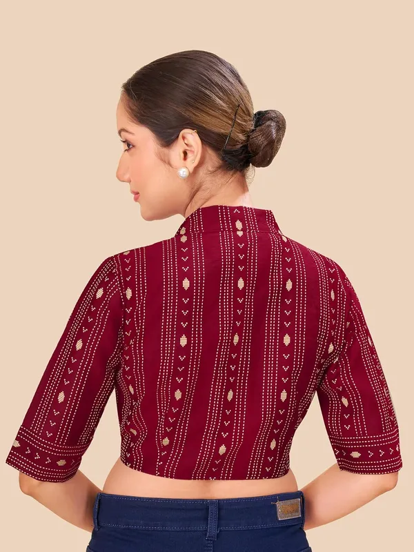 Women_Woven_Banarasi_Saree_Blouse