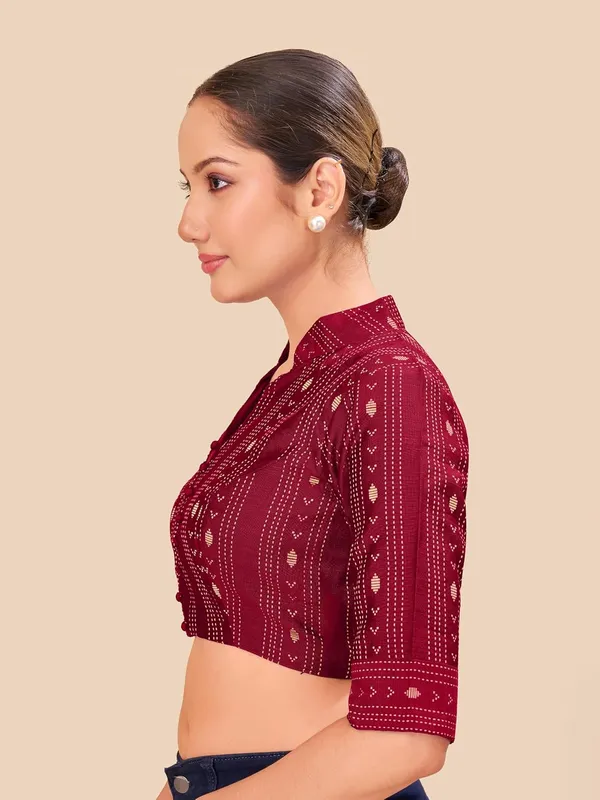 Women_Woven_Banarasi_Saree_Blouse