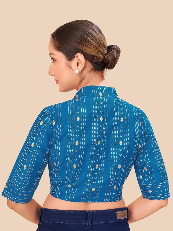 Women_Woven_Banarasi_Saree_Blouse