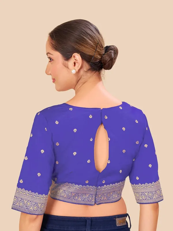 Women_Woven_Banarasi_Saree_Blouse