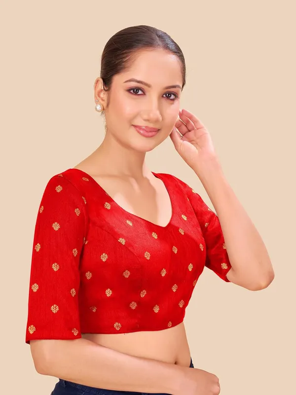 Women_Woven_Banarasi_Saree_Blouse