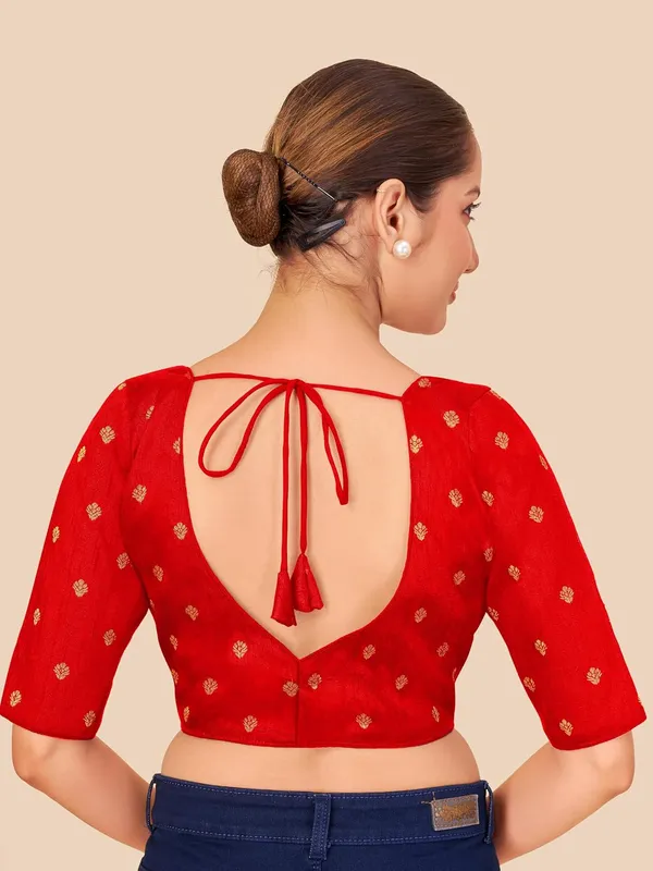 Women_Woven_Banarasi_Saree_Blouse