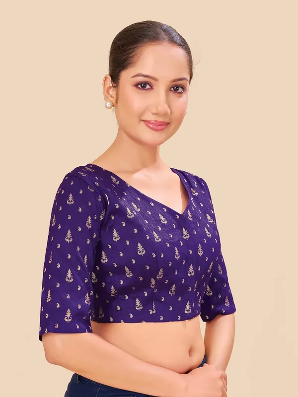 Women_Woven_Banarasi_Saree_Blouse