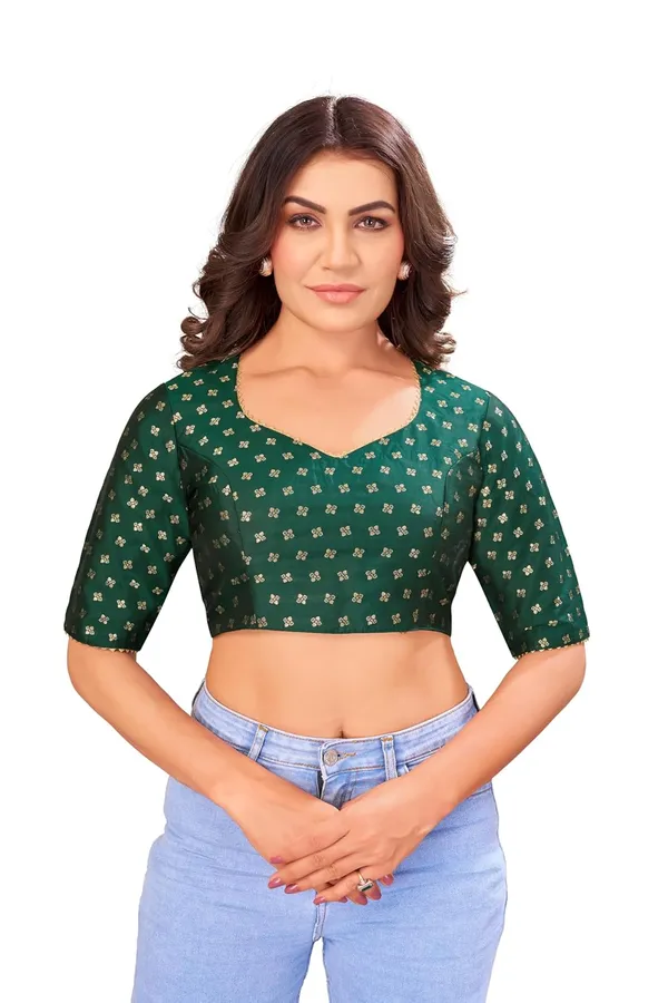 Women_Woven_Banarasi_Saree_Blouse