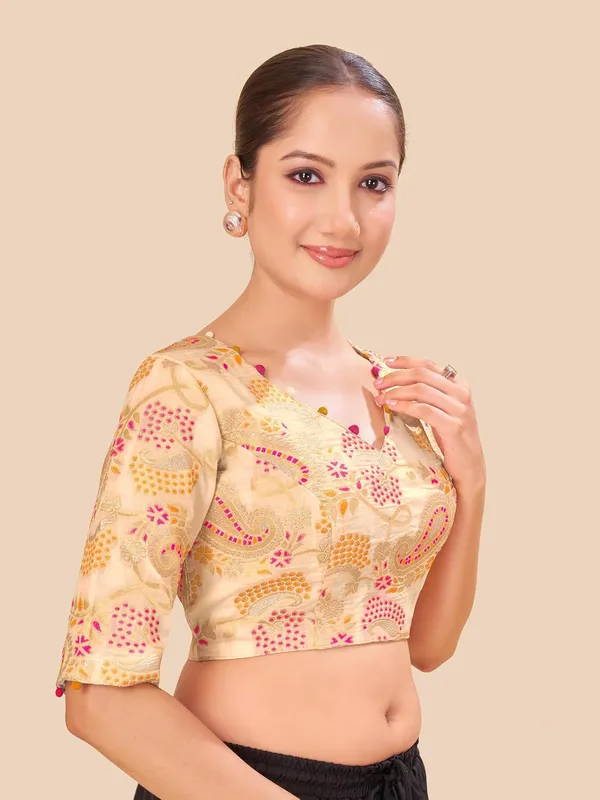 Women_Woven_Banarasi_Saree_Blouse