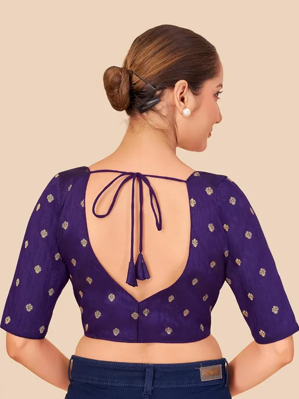 Women_Woven_Banarasi_Saree_Blouse
