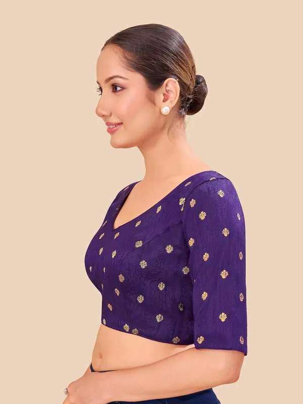 Women_Woven_Banarasi_Saree_Blouse