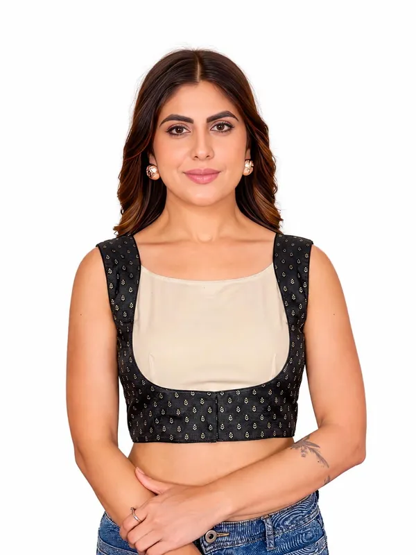 Women_Woven_Saree_Blouse_Jacket