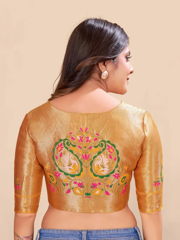 Women_Woven_Banarasi_Saree_Blouse