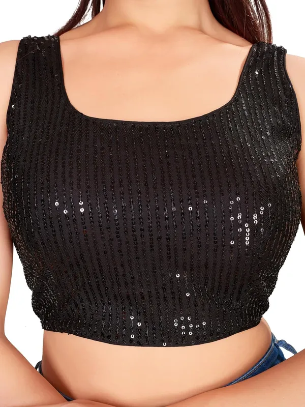 Sleeveless_Sequin_Padded_Saree_Blouse_for_Women