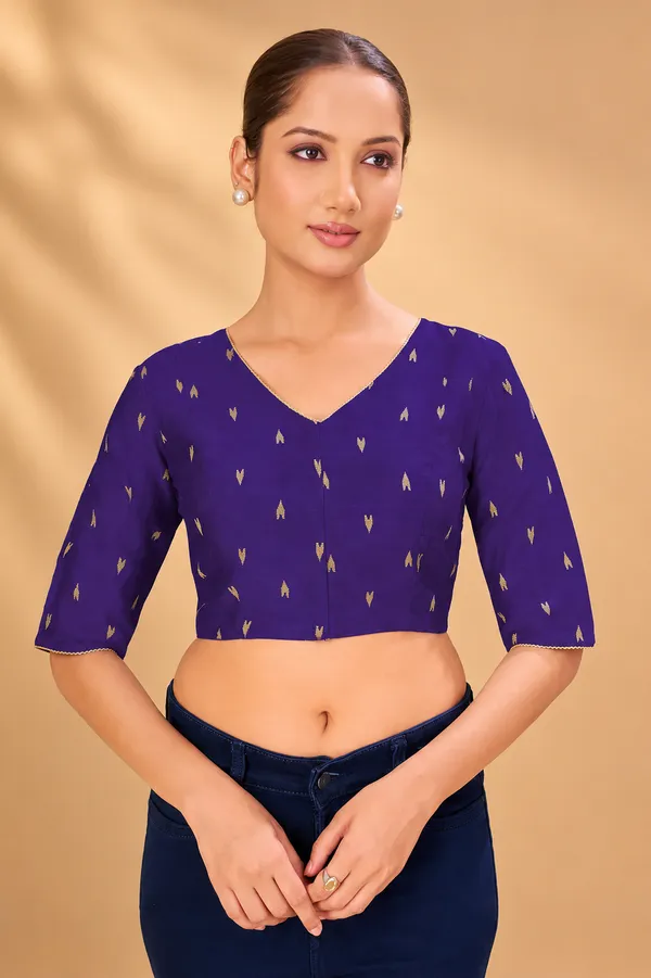 Women_Woven_Banarasi_Saree_Blouse