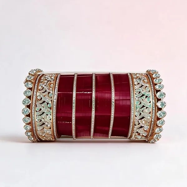 Red_Gold_Acrylic_Metal_Stone_Embellished_Bridal_Chooda_For_Women