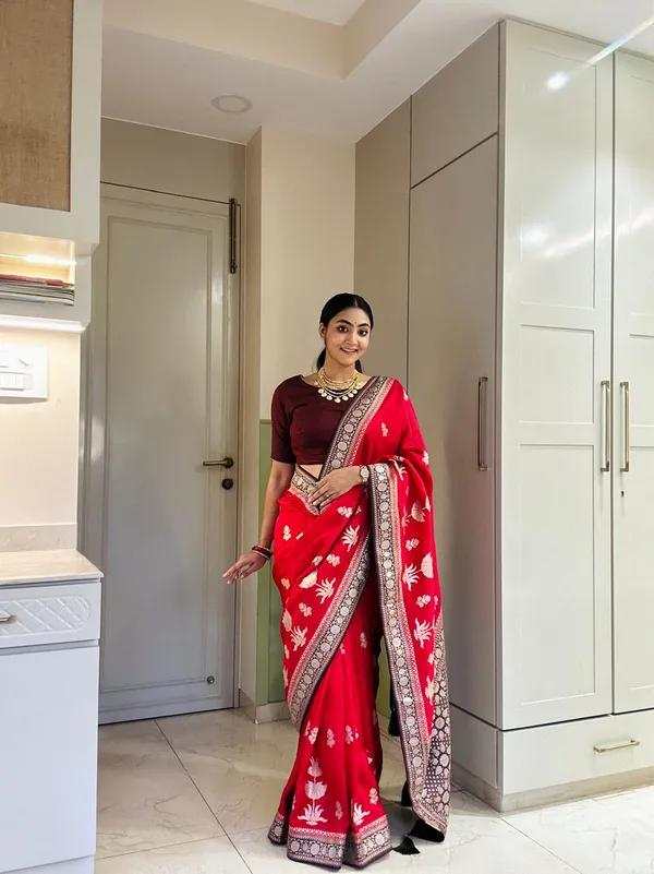 Red_Satin_Crepe_Saree_Default_Title