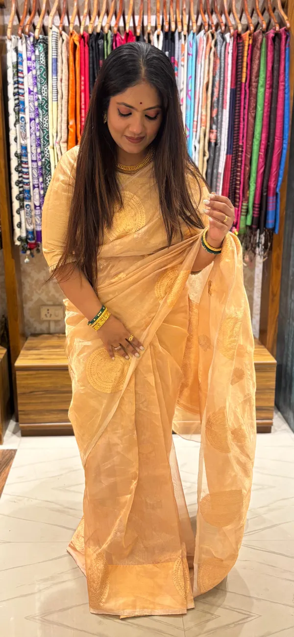 Pure_Golden_Kora_Benarasi_Saree_