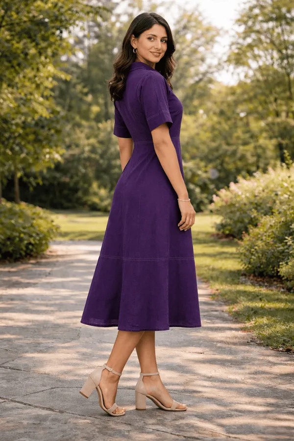 Deep_Purple_Cotton_Flex_Relaxed_Fit_Embroidered_Midi_Dress_For_Women