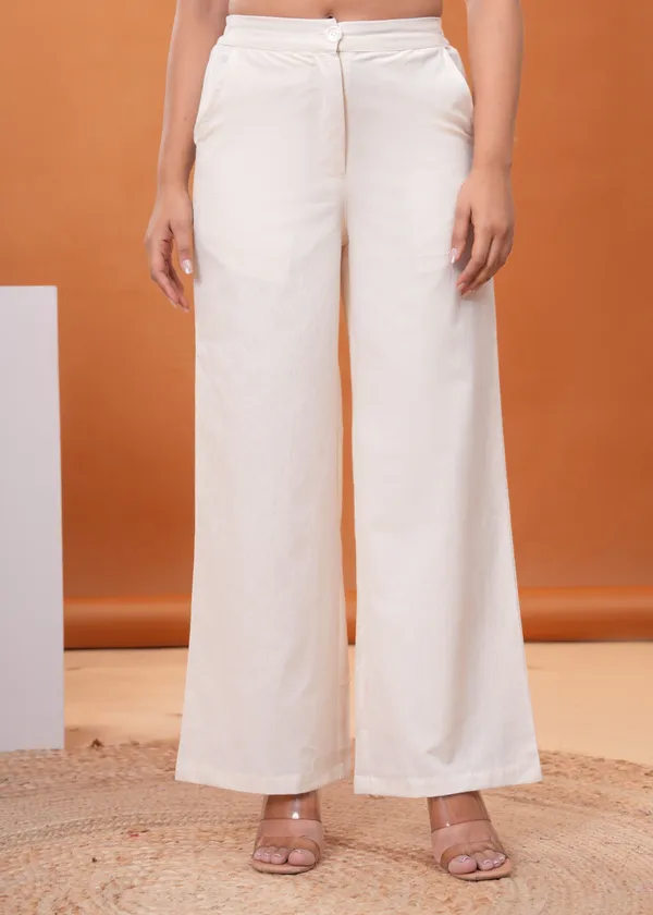Off_White_Cotton_Flex_Wide_Leg_Trousers_For_Women