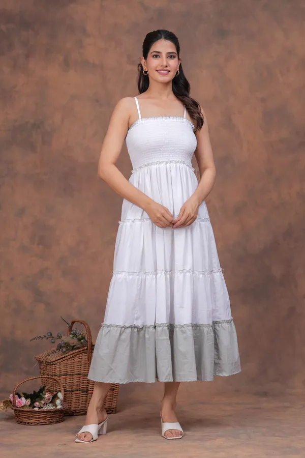 White_Cotton_Smocked_Strappy_Tiered_Maxi_Dress_For_Women