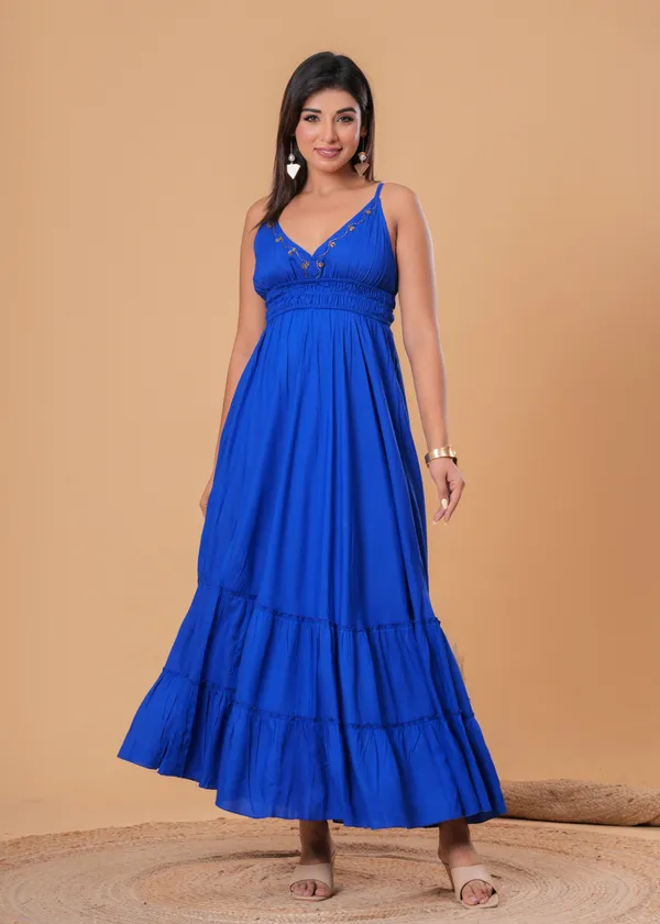 Blue_Strappy_Tiered_Maxi_Dress_For_Women