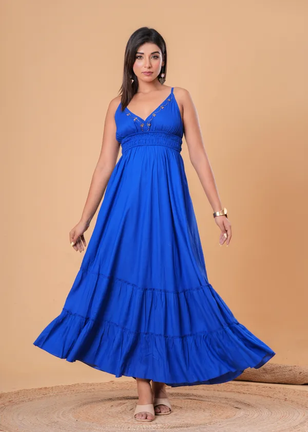 Blue_Strappy_Tiered_Maxi_Dress_For_Women