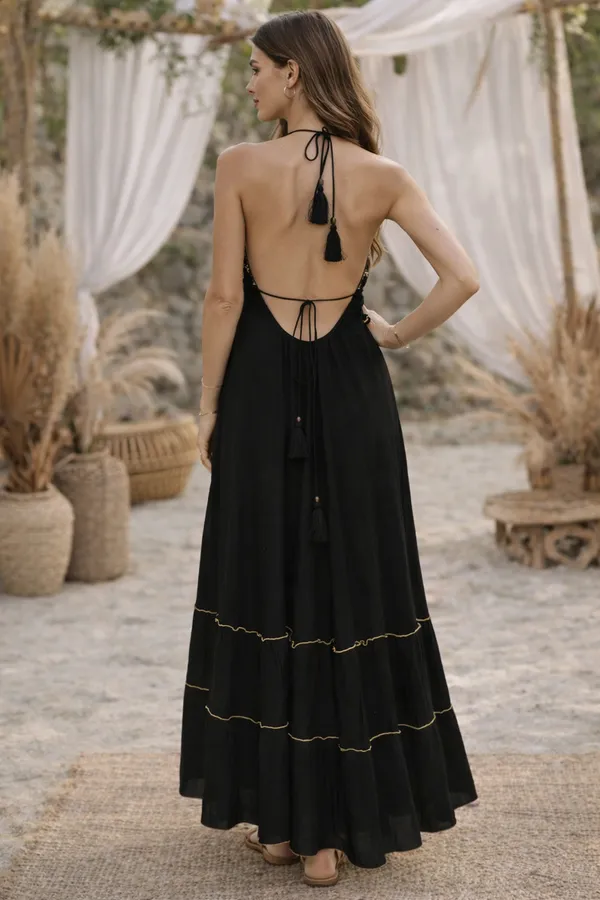 Black_Embroidered_Flared_Maxi_Dress_For_Women