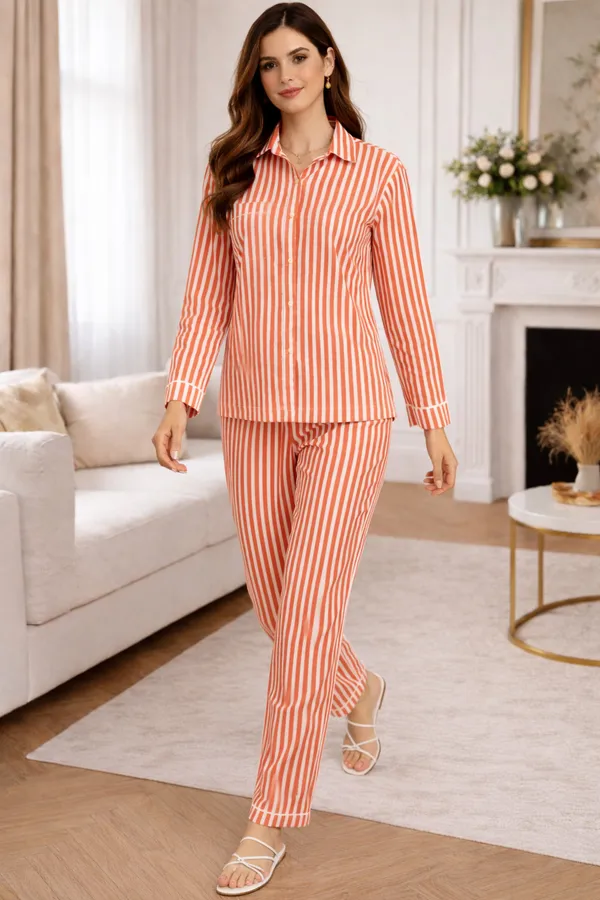 Coral_Striped_Relaxed_Fit_Pajama_Night_Suit_For_Women