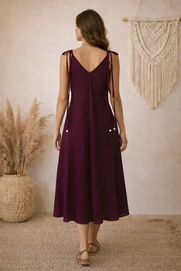 Maroon_Printed_A-Line_Maxi_Dress_For_Women